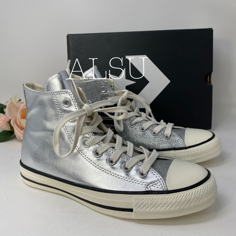 Converse Chuck Taylor All Star High Top Silver W - Picture 3 of 8